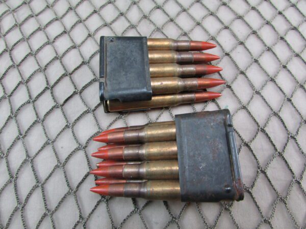48 rounds m25 .30 ball 30 06 sl 53 tracer in bandolier and enbloc clips